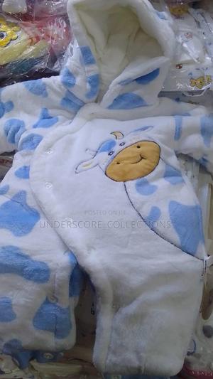 New Born Warm Fleece Rompers - thumbnail 2