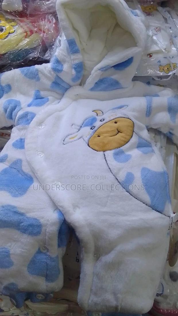 New Born Warm Fleece Rompers - main view