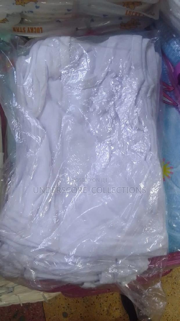 New Born White Cotton Vest - main view