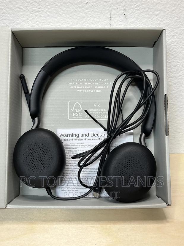 Jabra Evolve2 40 Stereo Wired on-Ear Headset Black USB-C - thumbnail 8