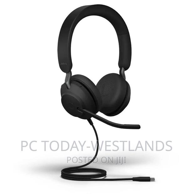 Jabra Evolve2 40 Stereo Wired on-Ear Headset Black USB-C - thumbnail 6