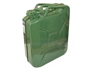 Fuel Tank Fuels Jerry Can 20 Litres Metallic Storage Tin Heavy Duty