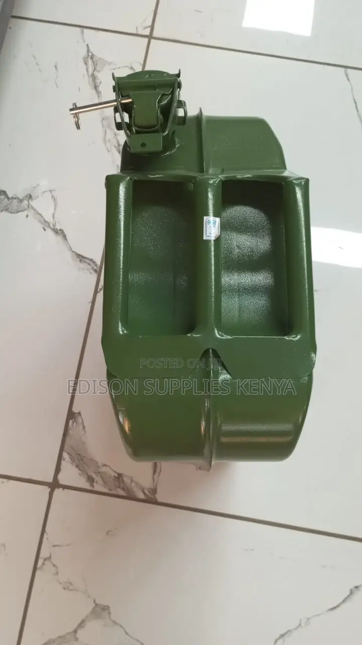 Fuel Tank Fuels Jerry Can 20 Litres Metallic Storage Tin Heavy Duty