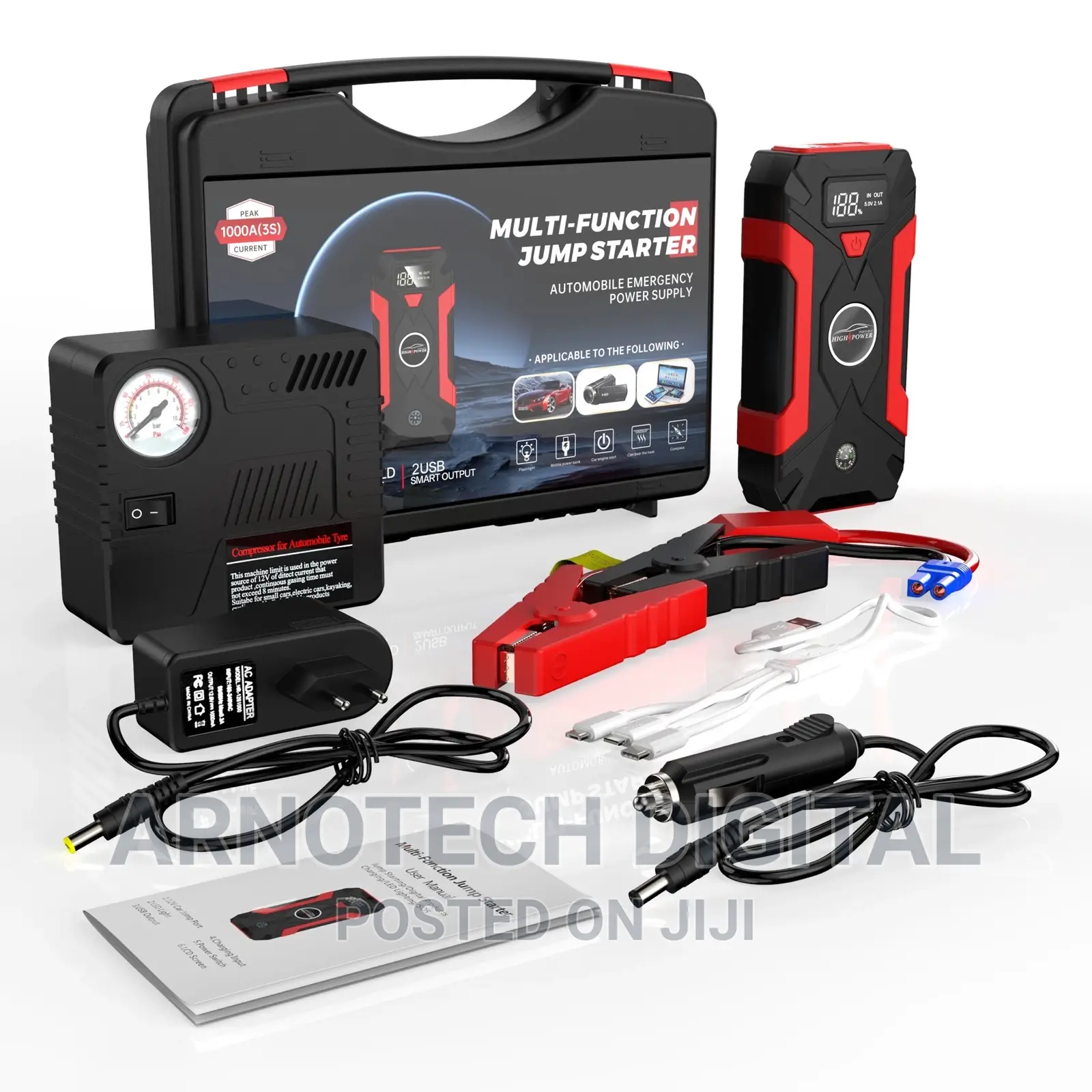 Lithium Ion Battery Highpower Car Jumpstater Tire Inflator