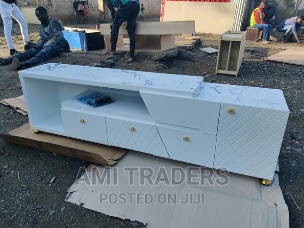 Marble Top 6ft Tv Stand+LED - main view