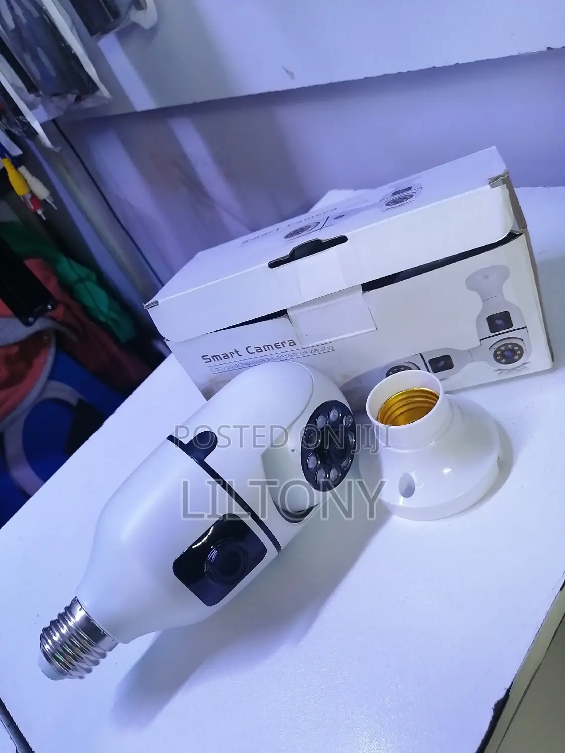 Smart Camera With Rotational and Stationery Bulb