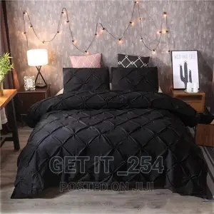 Pinch Pleat Pintuck Duvet Cover Set