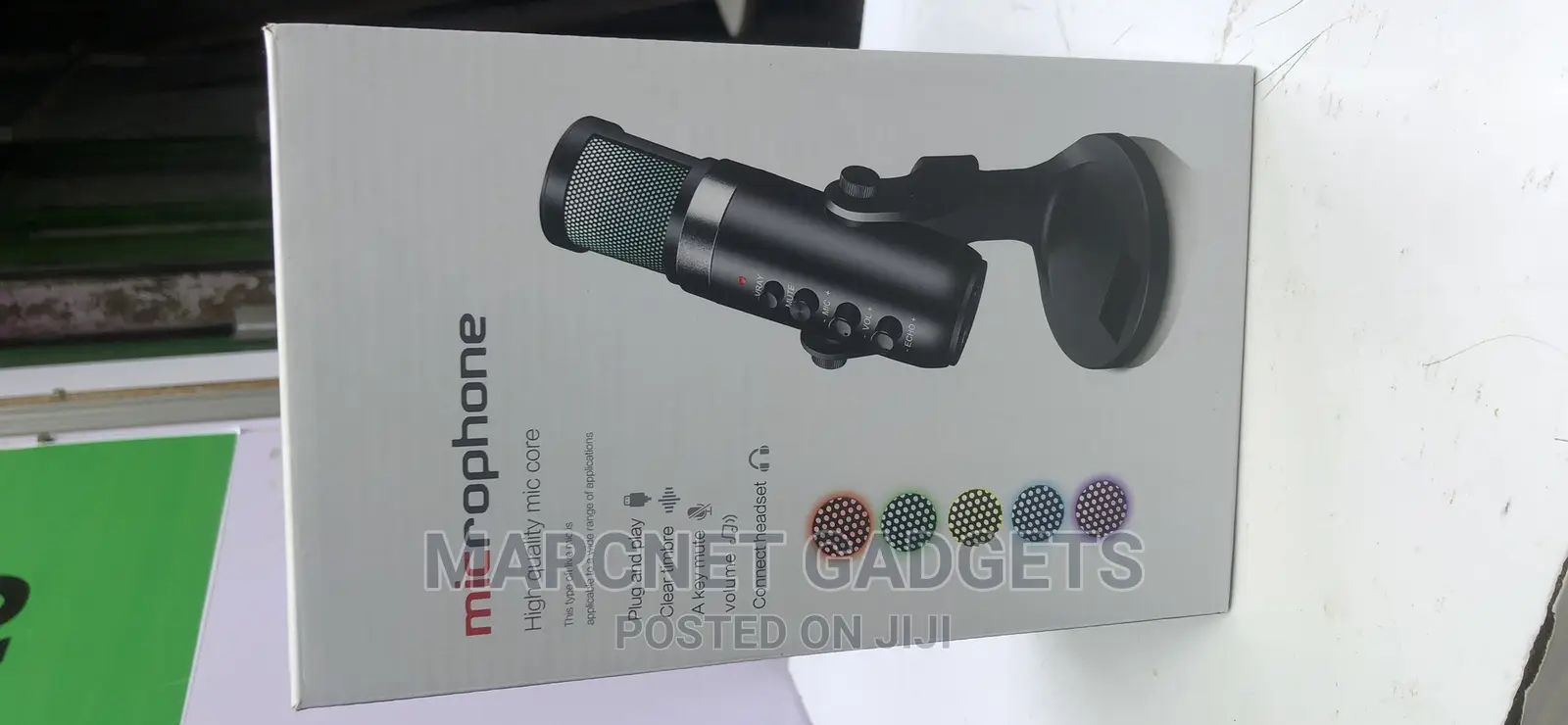 USB RGB Pro Deaktop Live Microphone 360s With Sound Card
