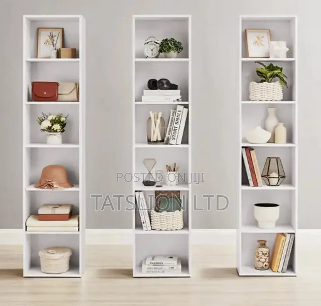 Modern Bookcase 5-Shelf Storage Organizer