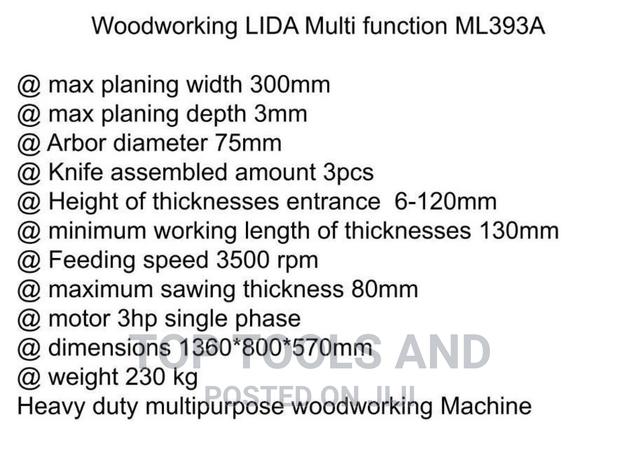 Lida Table Saw Multi-Use Woodworking Machine - thumbnail 2