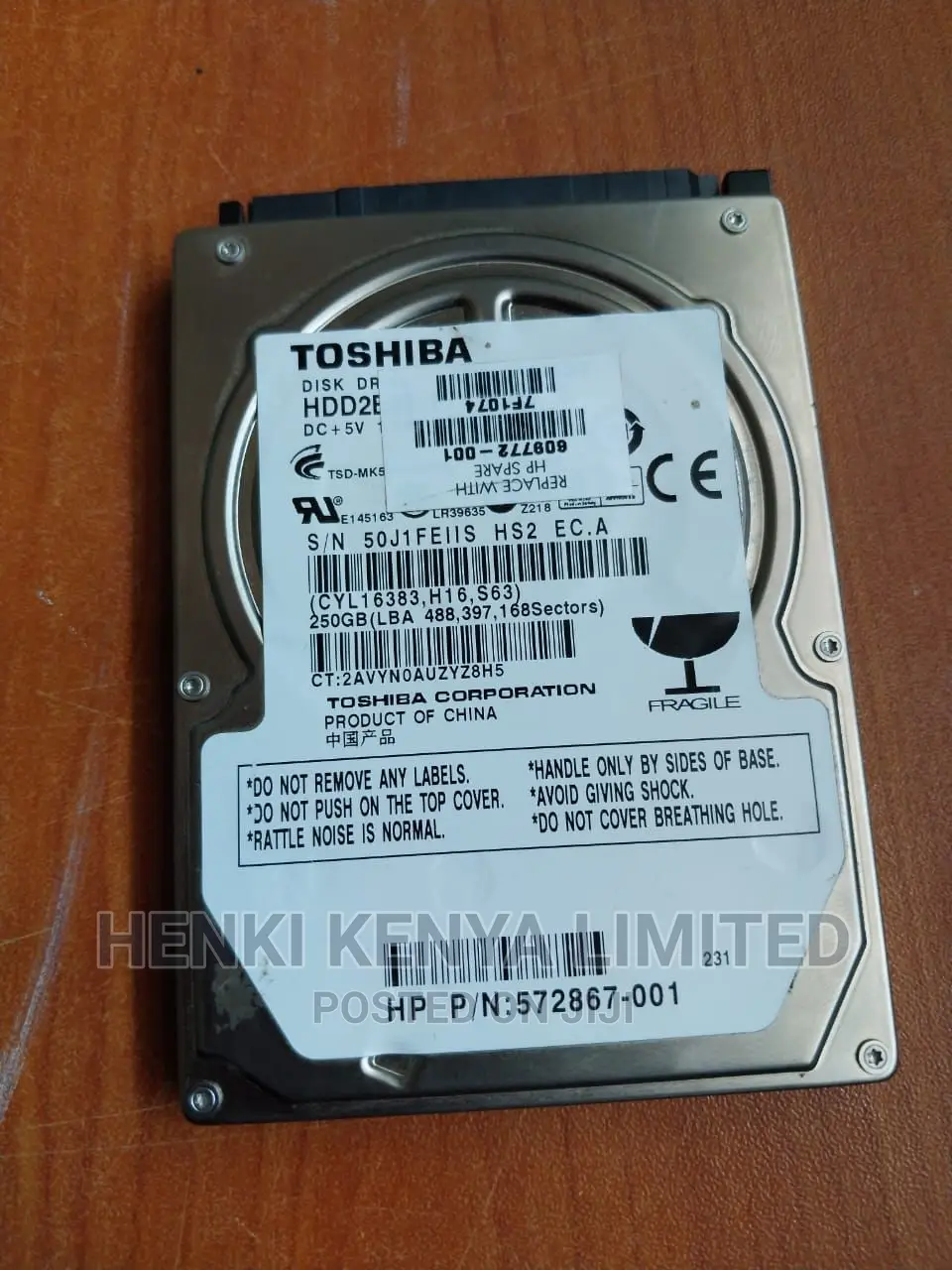 Toshiba Internal 500gb Laptop HDD