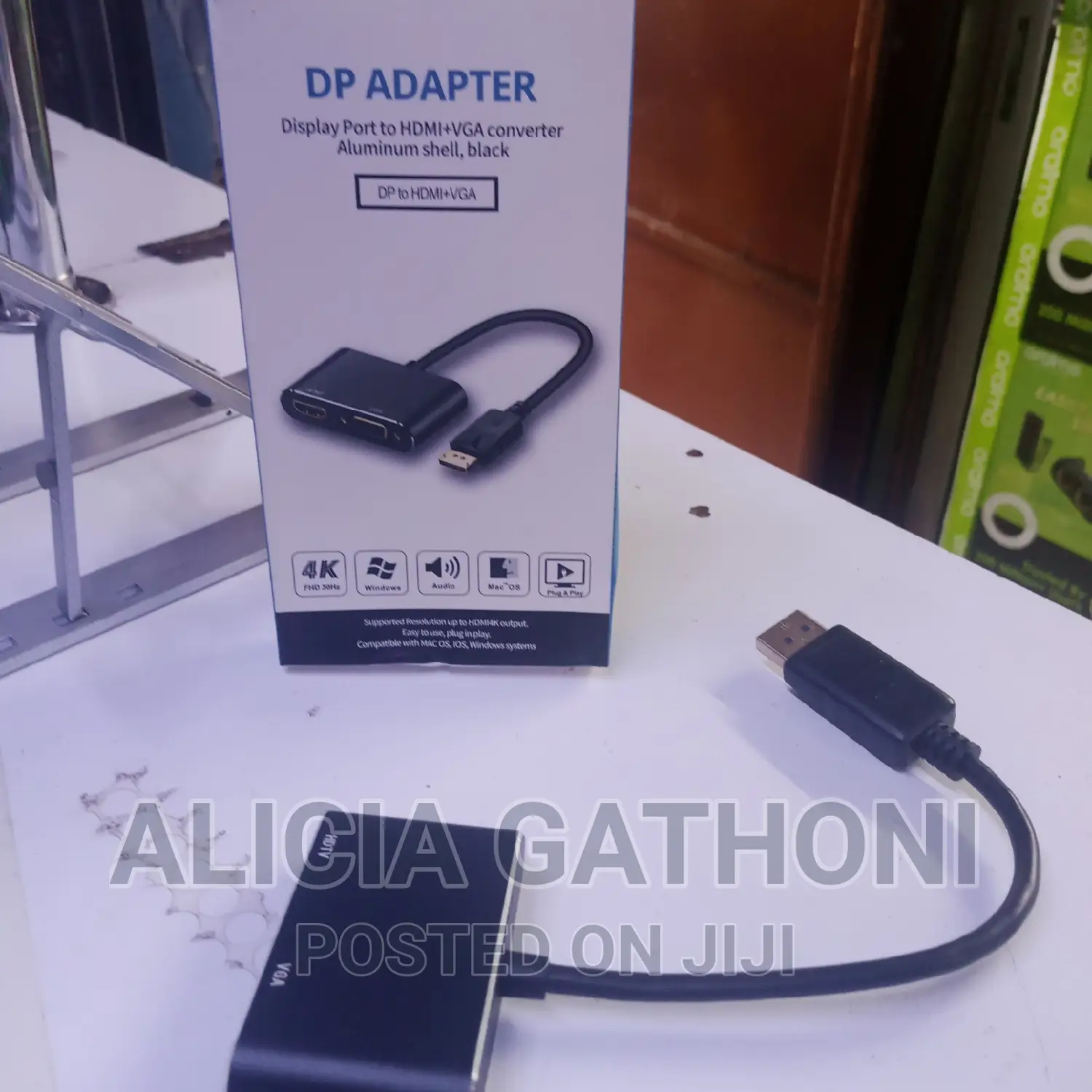 Display Port to HDMI+Vga Newly Advanced Converter