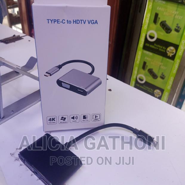 Type C to HDMI and VGA Adapter Plug Play - thumbnail 2