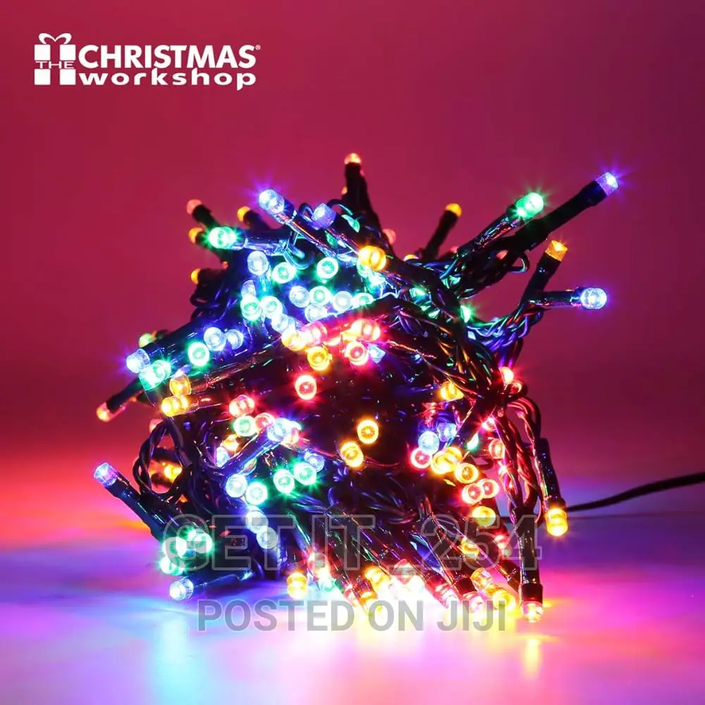 Black Christmas Lights With Multiple Color Lights