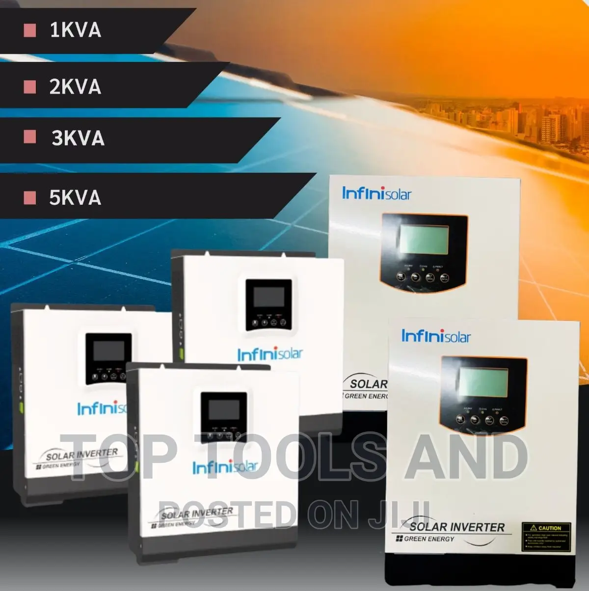 Infini Solar 1kva 1000va/1000w 12V 60A Hybrid Solar Inverter