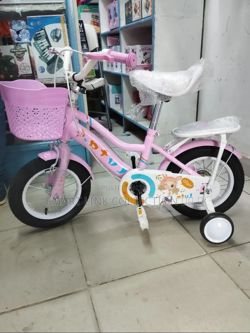 Size 12 Light Pink Bicycle