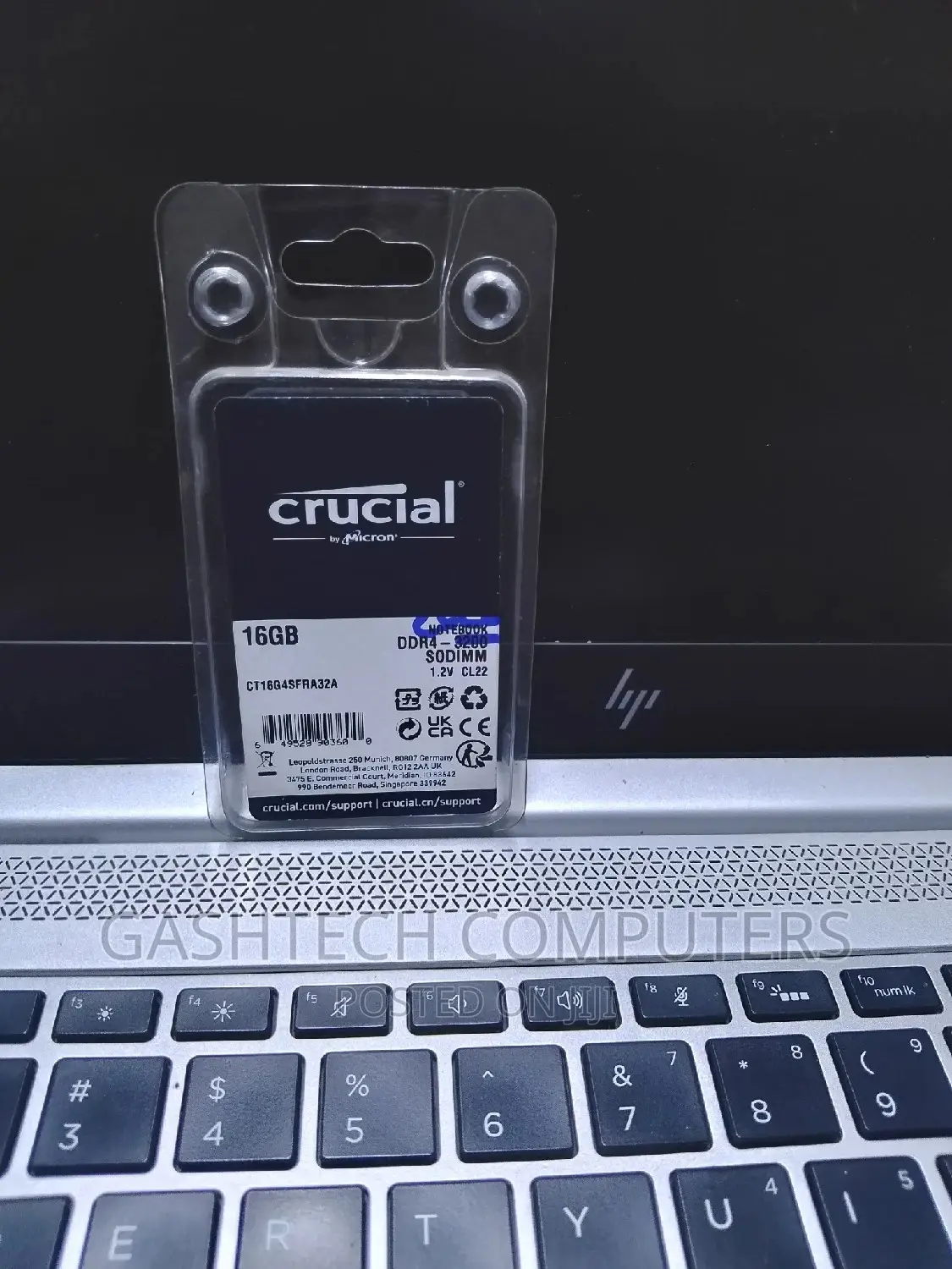 Crucial - 16GB RAM DDR4 Laptop 2666mhz