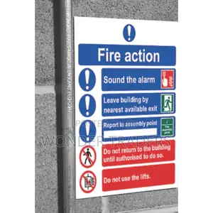 Stand Fire Action Sign
