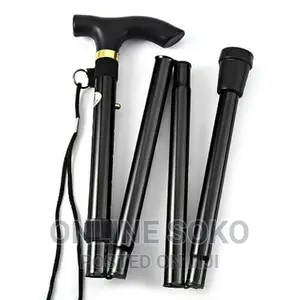 Lightweight Adjustable Metal Folding Cane Walking Stick