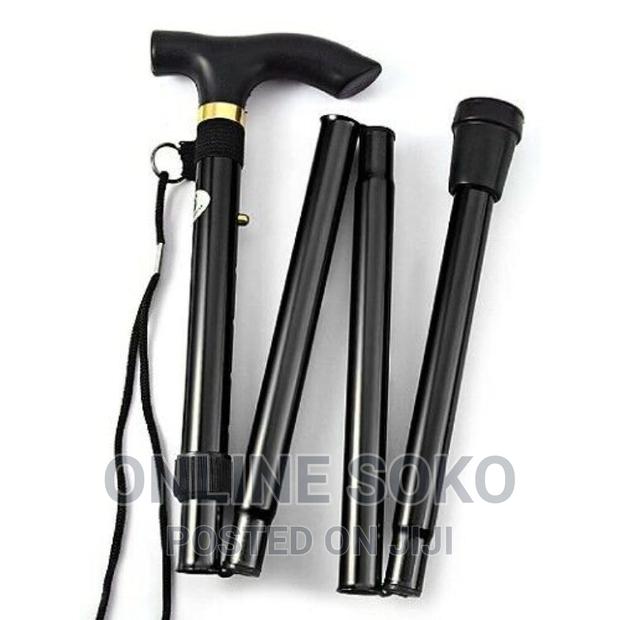 Lightweight Adjustable Metal Folding Cane Walking Stick - thumbnail 2