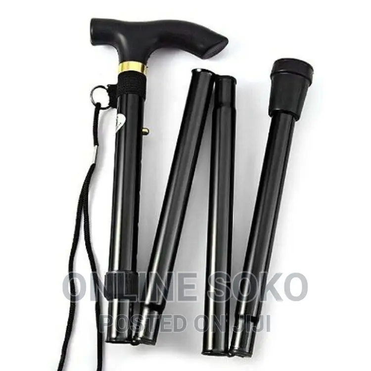 Lightweight Adjustable Metal Folding Cane Walking Stick