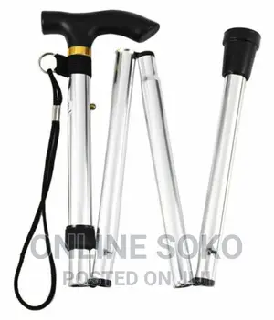 Lightweight Adjustable Metal Folding Cane Walking Stick