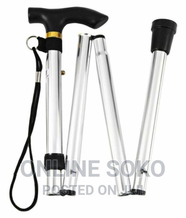 Lightweight Adjustable Metal Folding Cane Walking Stick - thumbnail 4