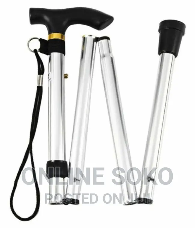 Lightweight Adjustable Metal Folding Cane Walking Stick