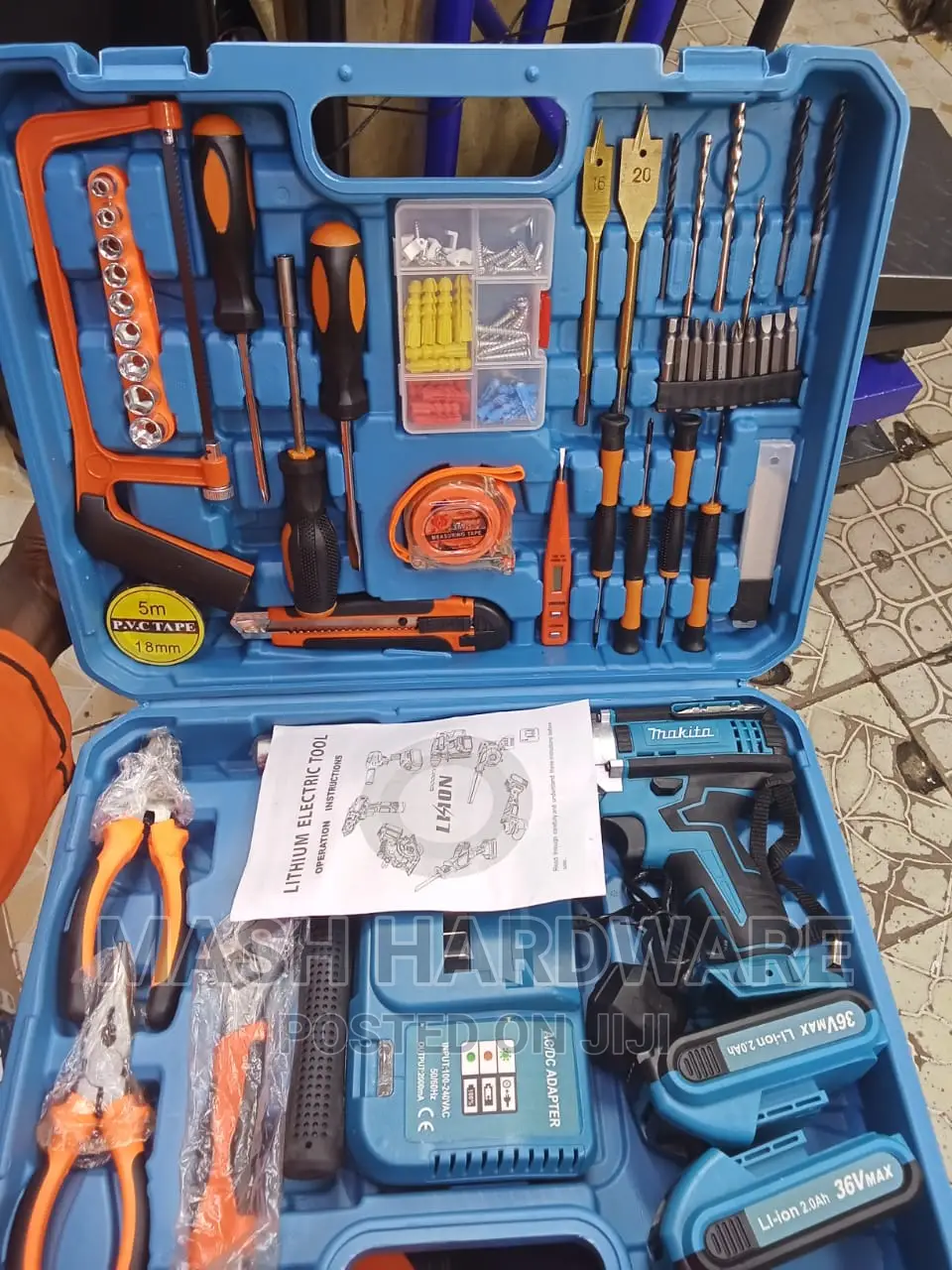 36v Makita Cordless Drill Set
