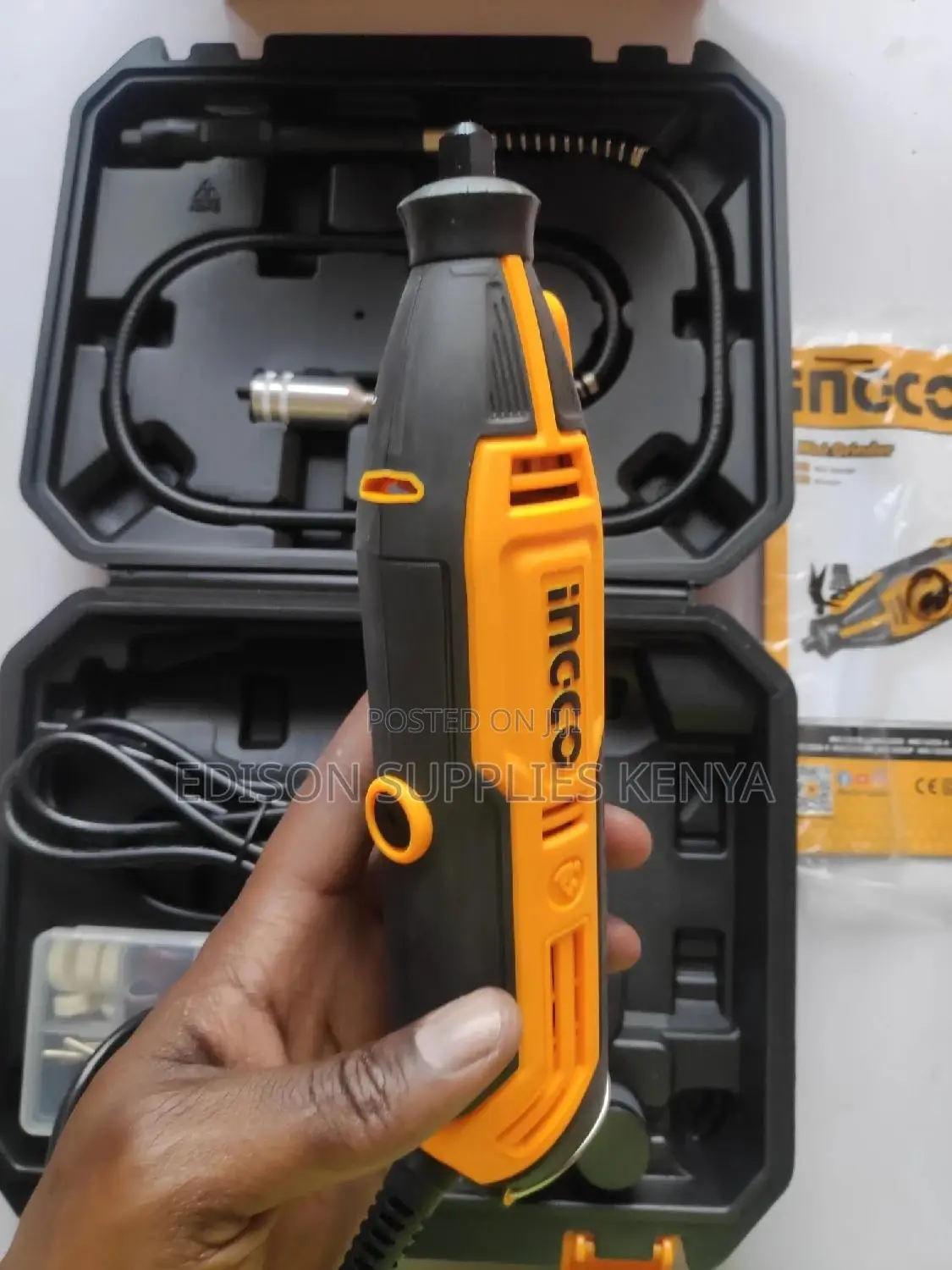 Ingco Mini Grinder + 110pcs Accessories Rotary Die Grinder