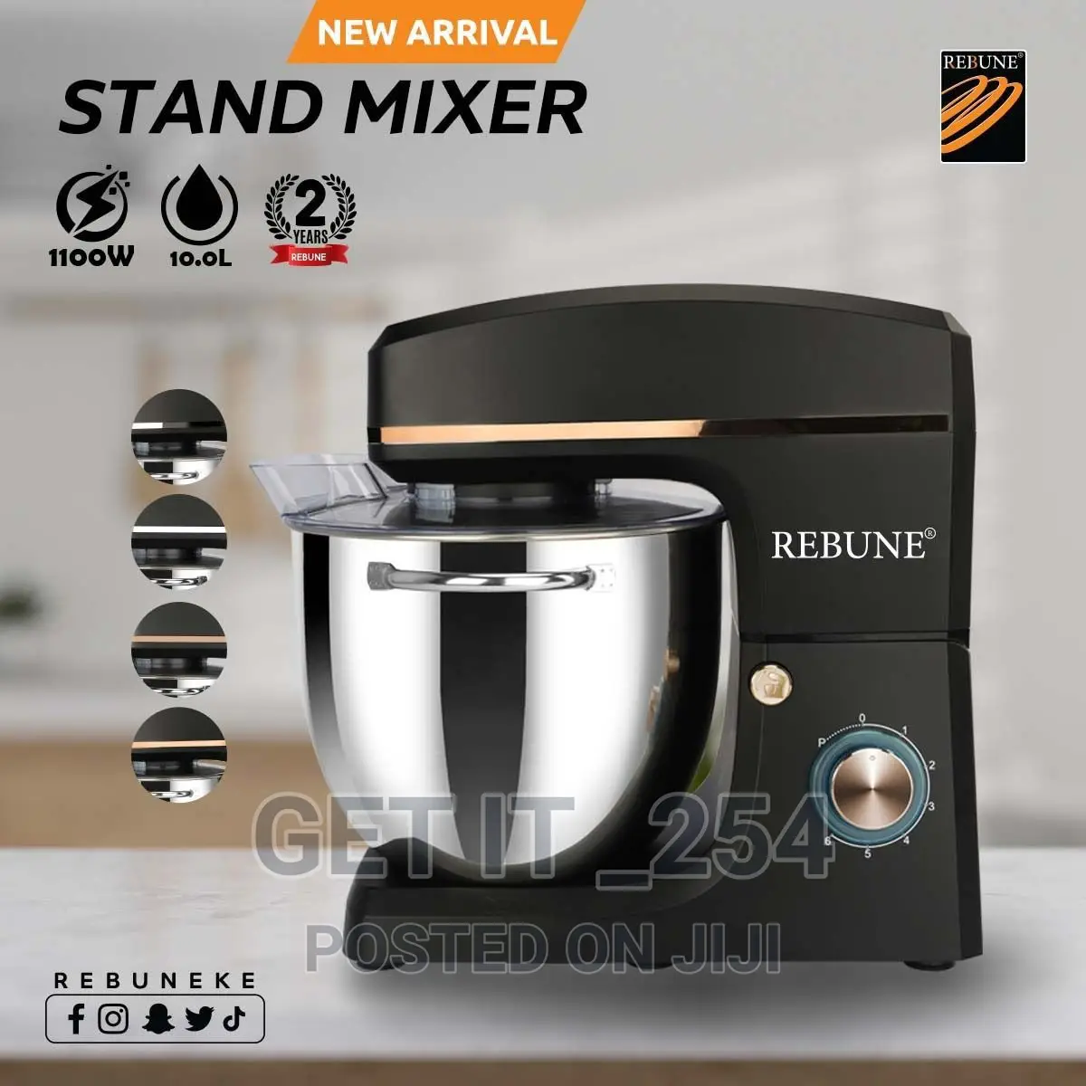 *Rebune Electric Commercial Stand Mixer*
*Capacity 10litres