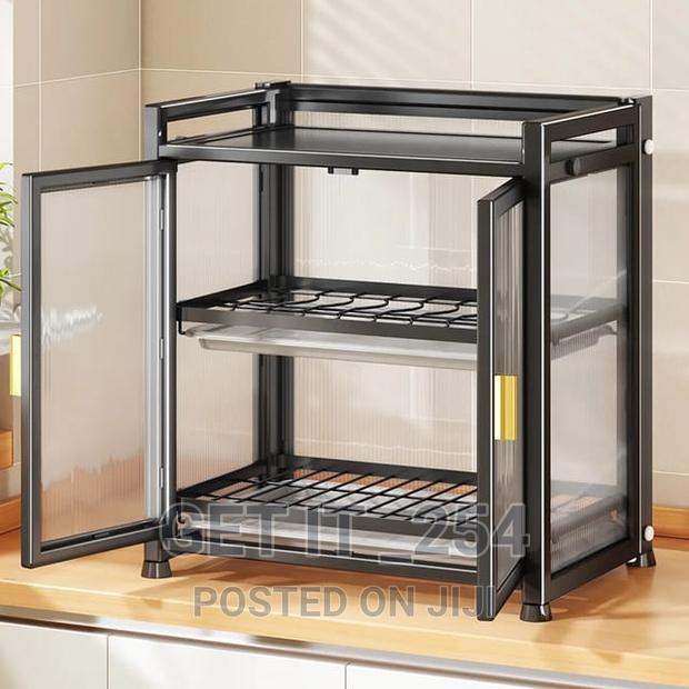 Minimalist Modern Dish Rack With Multifunctional Storage - thumbnail 2