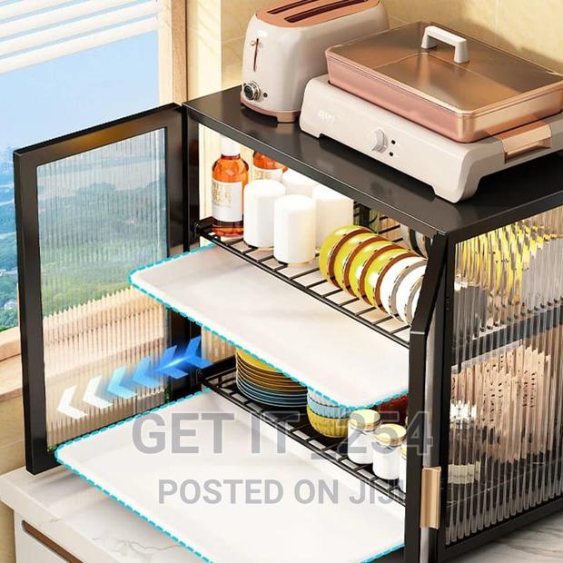 Minimalist Modern Dish Rack With Multifunctional Storage - thumbnail 3