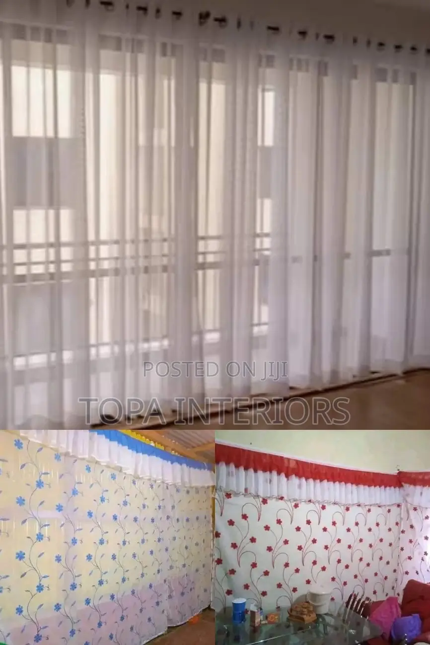 Door and Window Sheers Ready Made Per Metre for House Decor