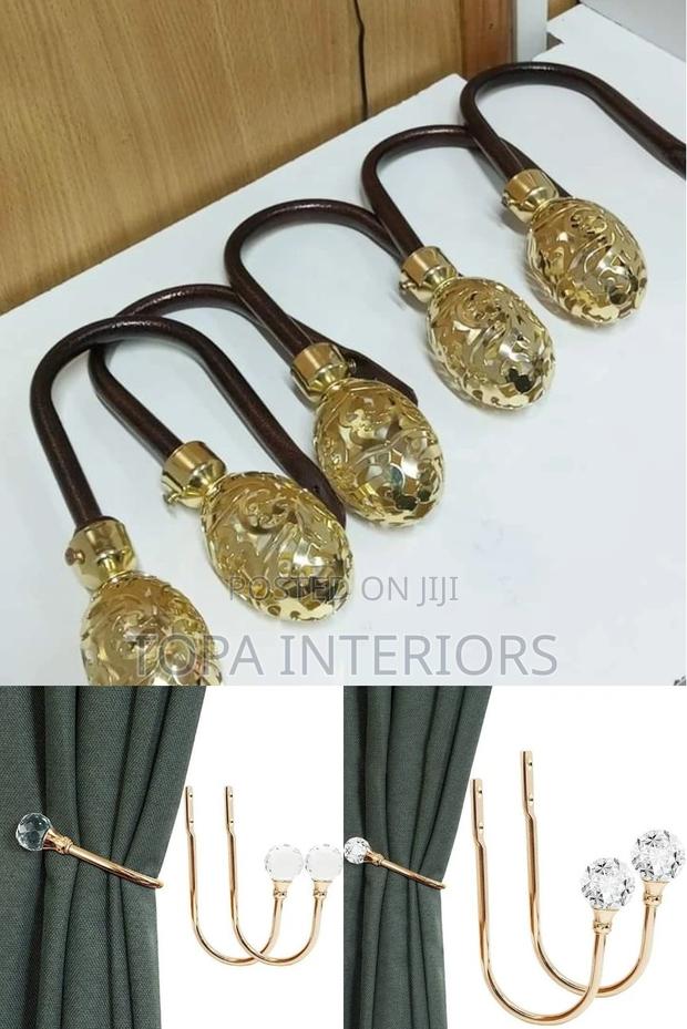 Beautiful Metallic Wall Curtain Holdback Holders