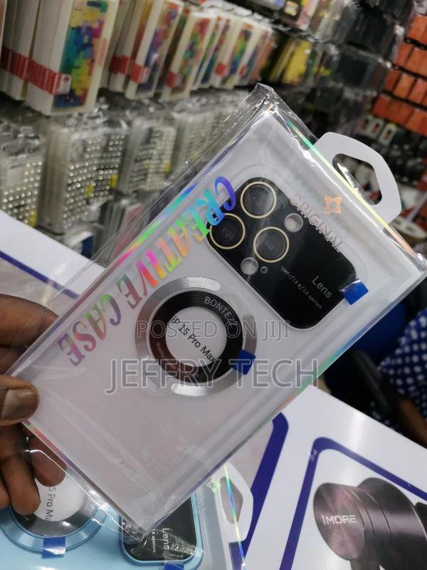 iPhone 15 Pro Max Magnetic Stand Case,With Camera Lens Prote - thumbnail 2