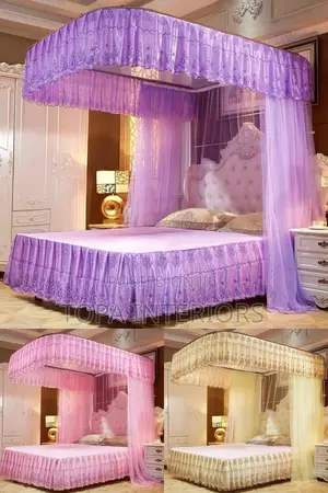 2 Stand Purple Mosquito Nets 2 Stand Purple Mosquito Nets