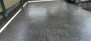 Dark Dark Grey Terrazzo