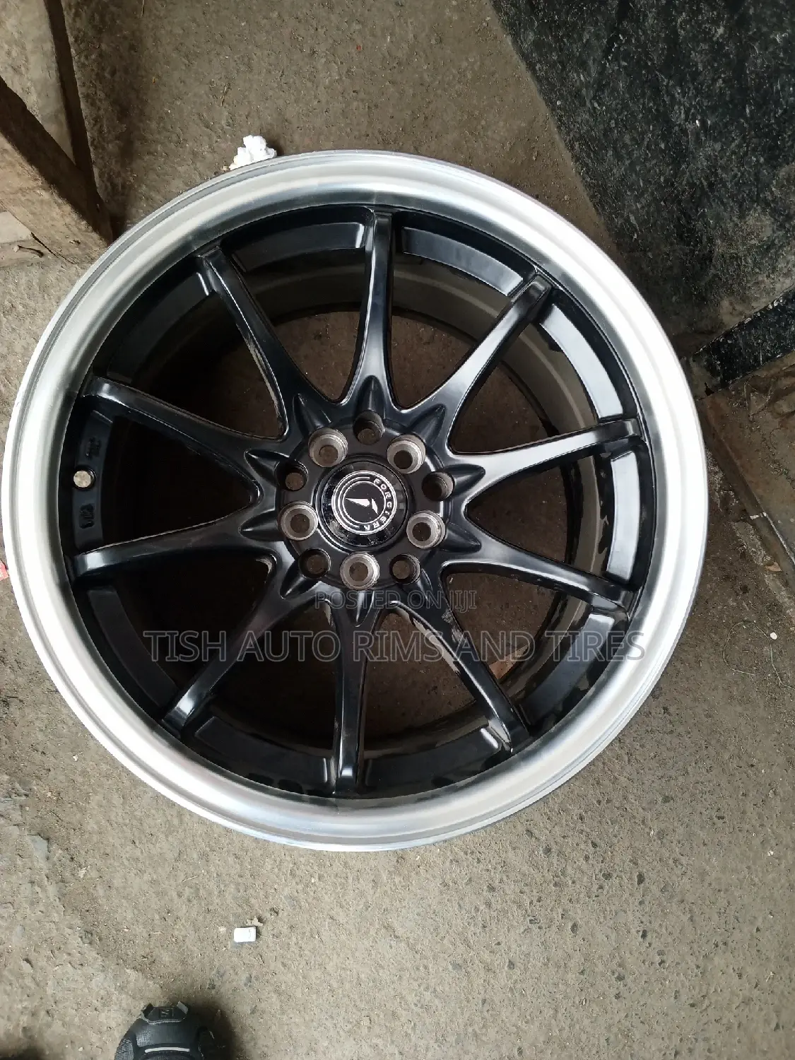 Forgier Black Silver Offset Rims Size 16 Inch
