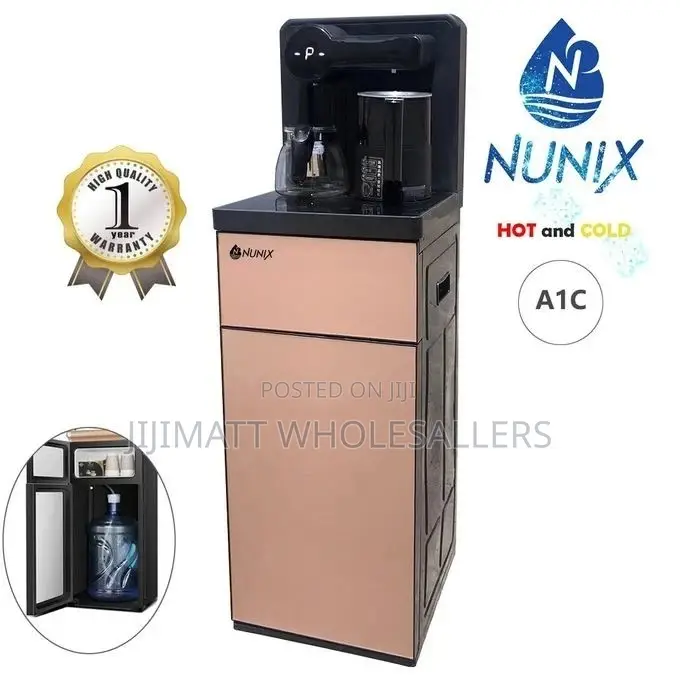Dispenser/Nunix A1C Hot and Cold Dispenser Black and Brown