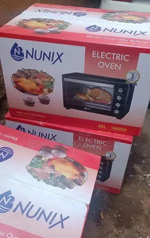 Oven//Nunix 40L Electric Oven With Rotisserie Oven - Black