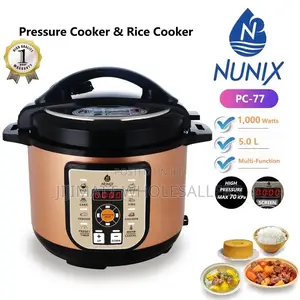 Nunix PC-77 Electric Pressure Cooker And Rice Cooker 1000wat