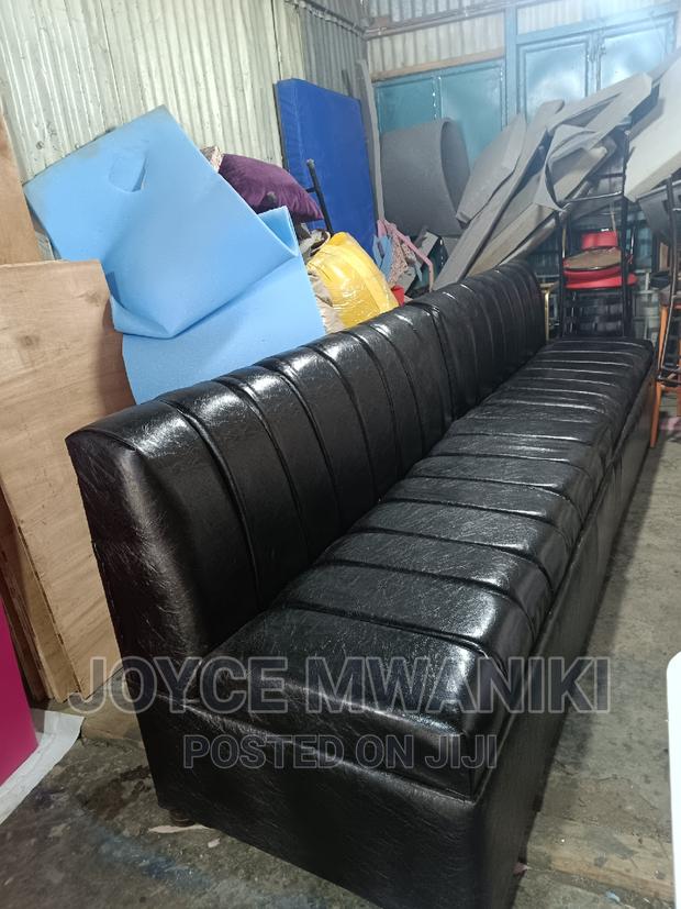 Couch or Waiting Bench, Black in Colour. - main view