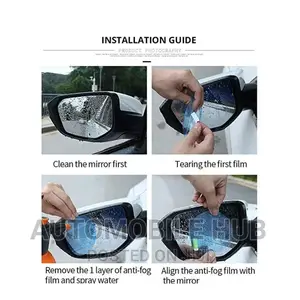 2pcs Side Mirror Glass Rainy Season Protector