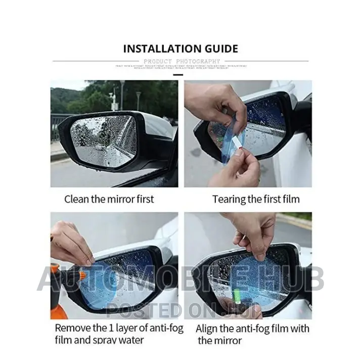 2pcs Side Mirror Glass Rainy Season Protector