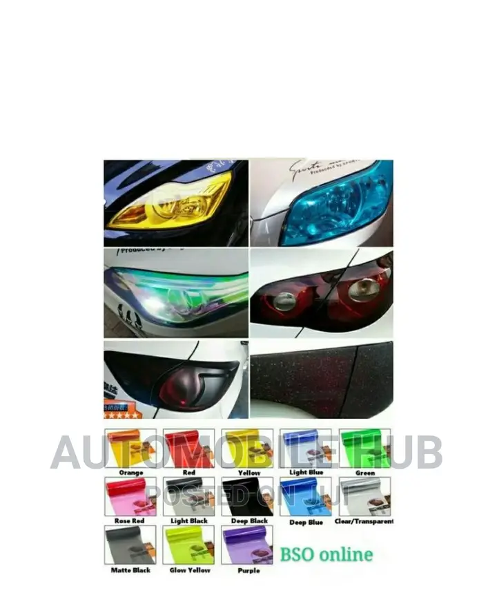 Headlights Vinly Tint 1m X 30cm