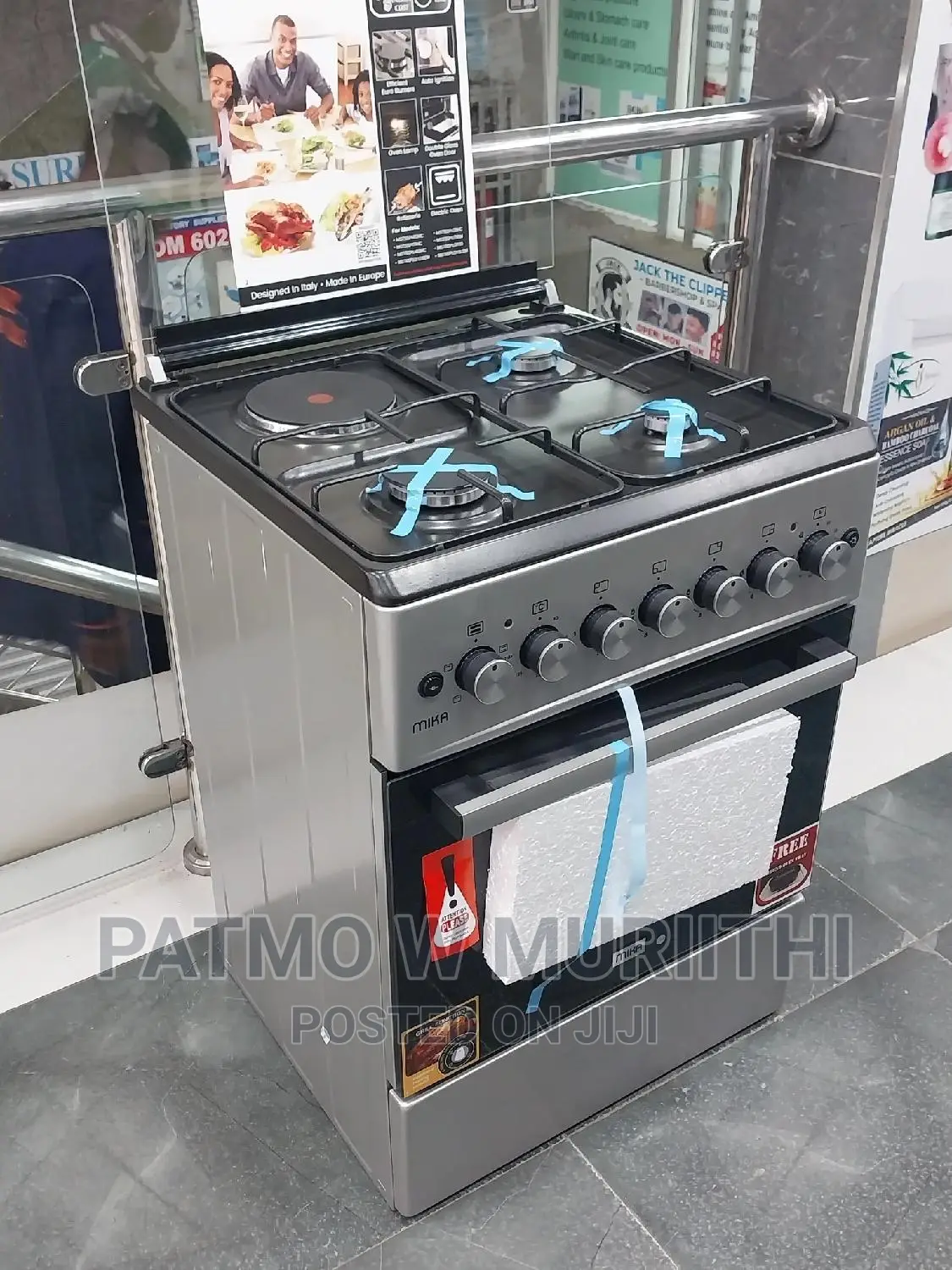 Cooker, Standing Oven-Mika Standing Cooker 60×60 3+1