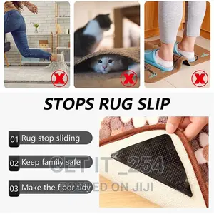 4pcs Ruggies Rug Carpet, Mat Grippers Non Slip Grip