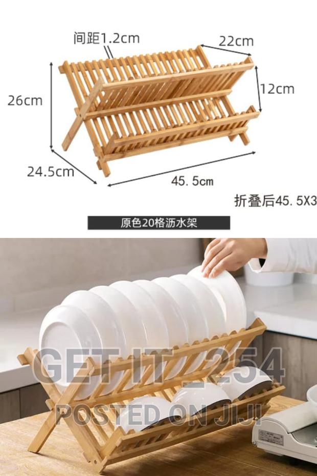Foldable Bamboo Dish Rack