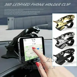 Jaguar Phone Holder 360° Rotating. Gold Black Available